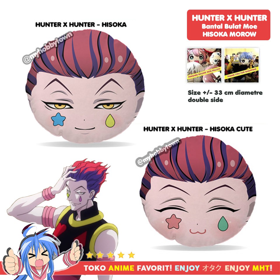 Bantal Bulat Anime Hunter X Hunter HxH : Hisoka Morow