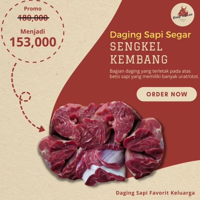 

Daging Sapi Sengkel Kembang Lokal Segar Fresh Shank Premium 1000 Gram Ee39Keogff