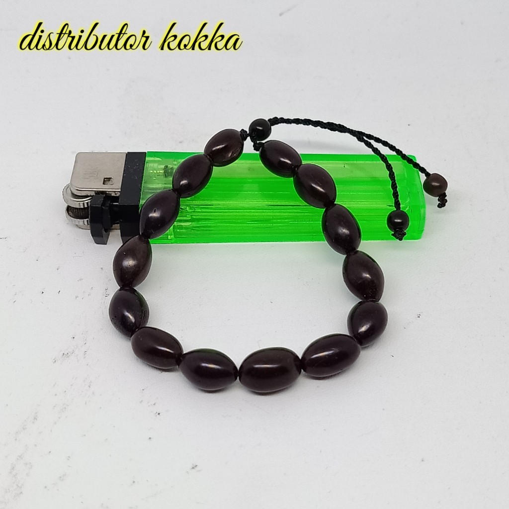 ( SUPER MURAH ) Gelang Kokka kaukah oval full hitam