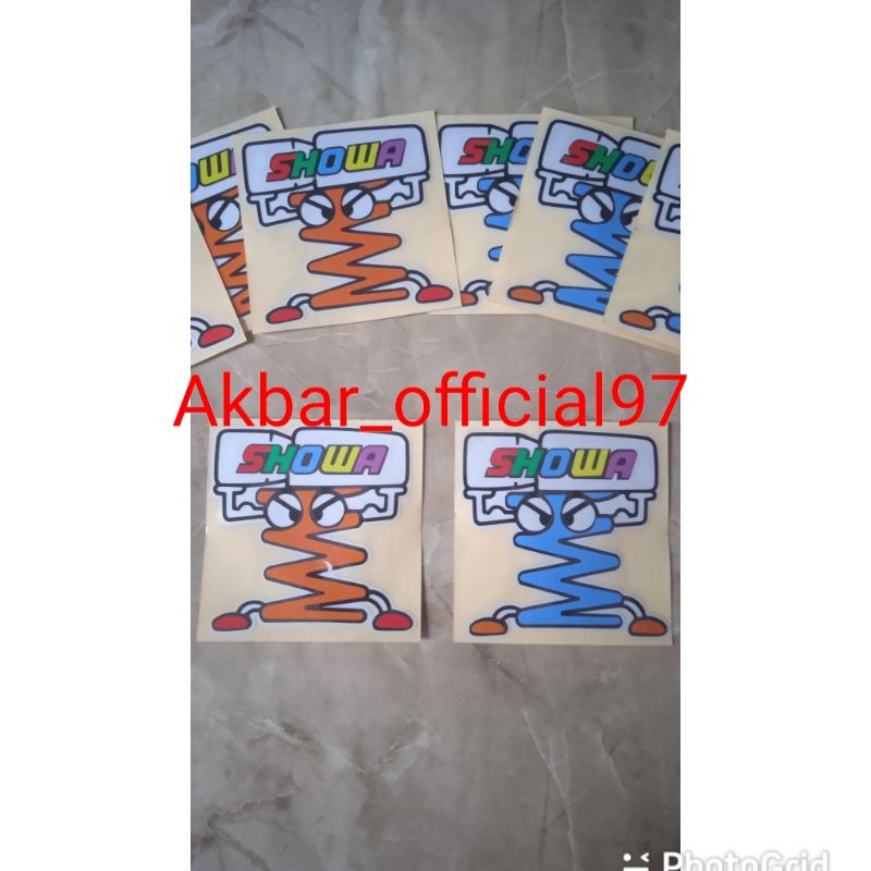 Stiker cutting shock showa sticker shok yss ohlins nitron