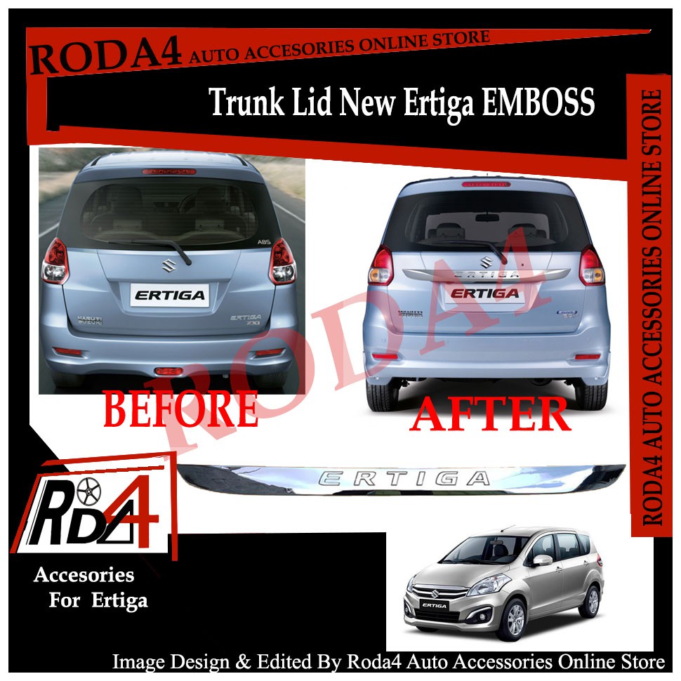 Trunk Lid New Ertiga  - List Bagasi Belakang New Ertiga EMBOSS