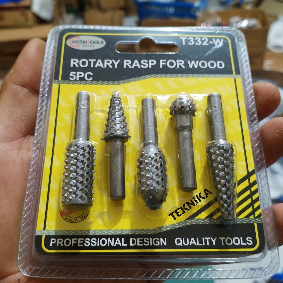 

5 Pcs Mata Cuner Kikir Ukir Kayu HSS Rasp Bor Wood Burr Rotary Files - ADM