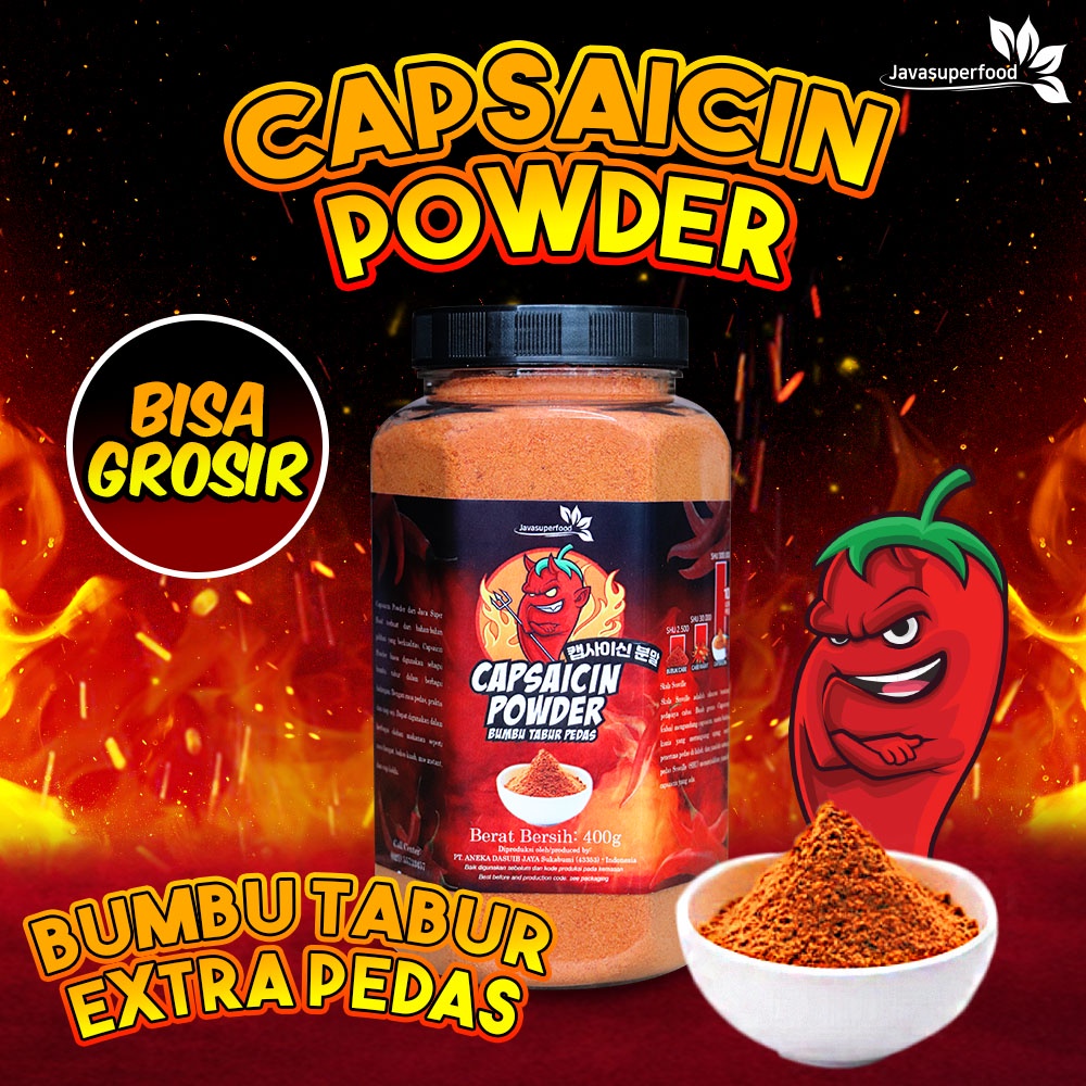 

Bubuk Cabe / Bubuk Cabe Pedas / Cabe Bubuk / Chili Powder / Capsaicin powder 400g