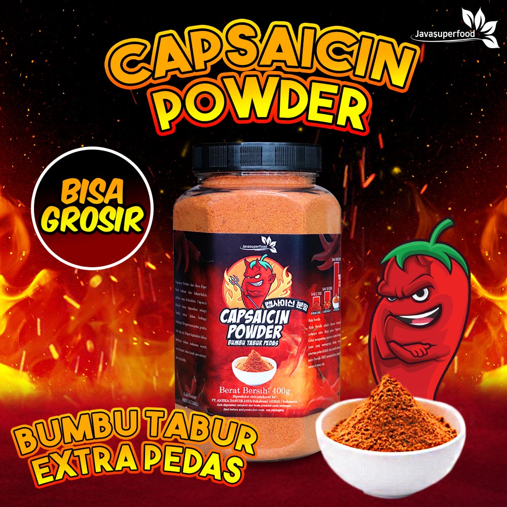 Bubuk Cabe Pedas / Cabe Bubuk / Chili Powder / Capsaicin powder 400g