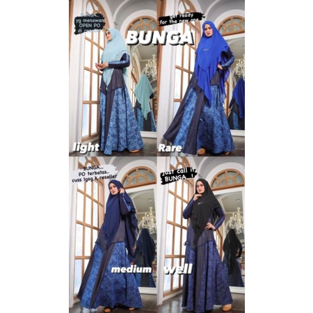 BUNGA DENIM DAILY DRESS SYARI BY BUGIO CLOTHING