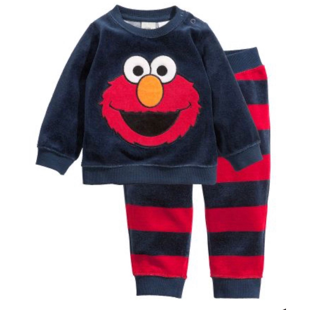 SETELAN ANAK SWEATER ANAK LAKI LAKI DAN PEREMPUAN SETELAN ELMO 1-5 TAHUN