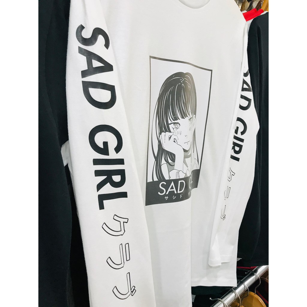 Longsleeve SAD Girl Club White