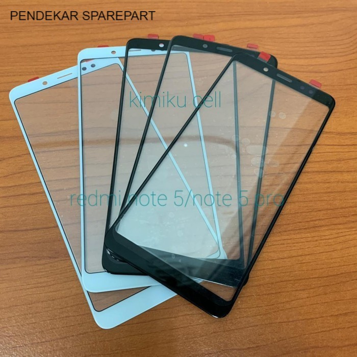 GLASS / KACA LCD XIAOMI REDMI NOTE 5/REDMI NOTE 5 PRO KACA DEPAN TOUCHSCREEN