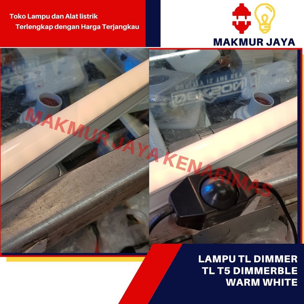 Lampu TL LED Neon T5 8W Dimmer/TL LED T5 Dimmer/TL LED dimmer Warm White murah