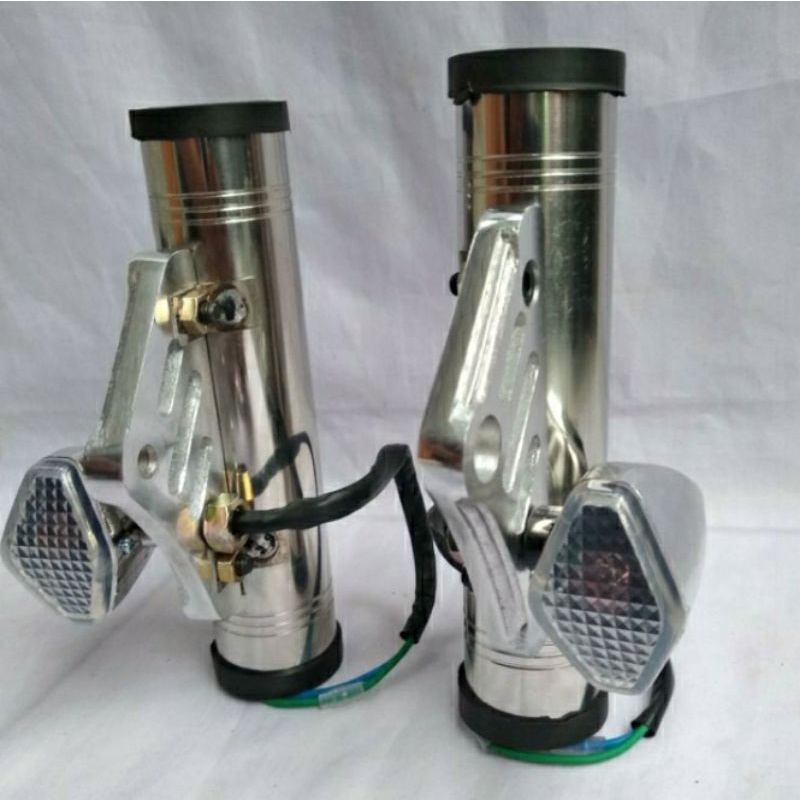 PANGKON LAMPU PESEK CNC AS 31 33 SET RITING DIAMOND KUPINGAN ALUMUNIUM CNC