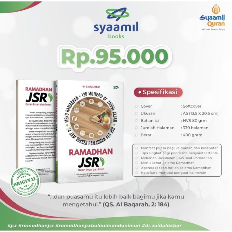 BUKU RAMADHAN JSR dr.Zaidul Akbar