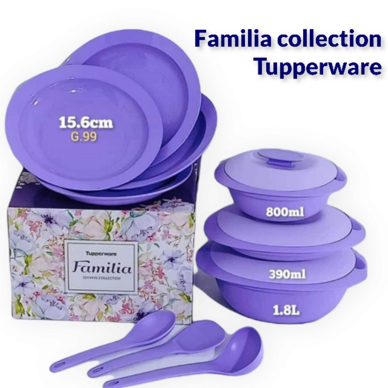 familia collection tempat saji makanan praktis tupperware