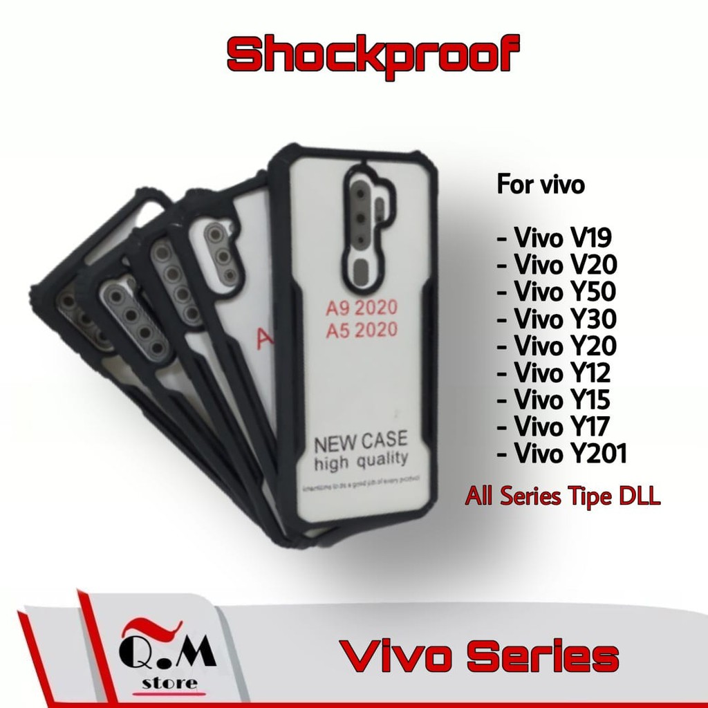 Case Vivo V27E / Y21T/ V19-V20-Y30-Y20-Y50-Y12-Y15-Y17-Y20i Airbag Shockproof Transparent