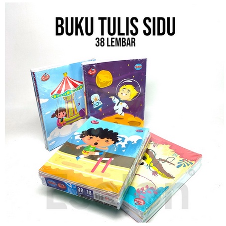 10pcs Buku Tulis SIDU Garis 38lembar / 1pack Buku Tulis SIDU 38lembar / Buku Tulis SIDU