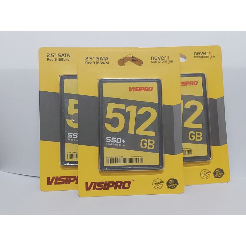 Ssd 2.5 Visipro 512Gb / 256Gb / 128Gb Sata III