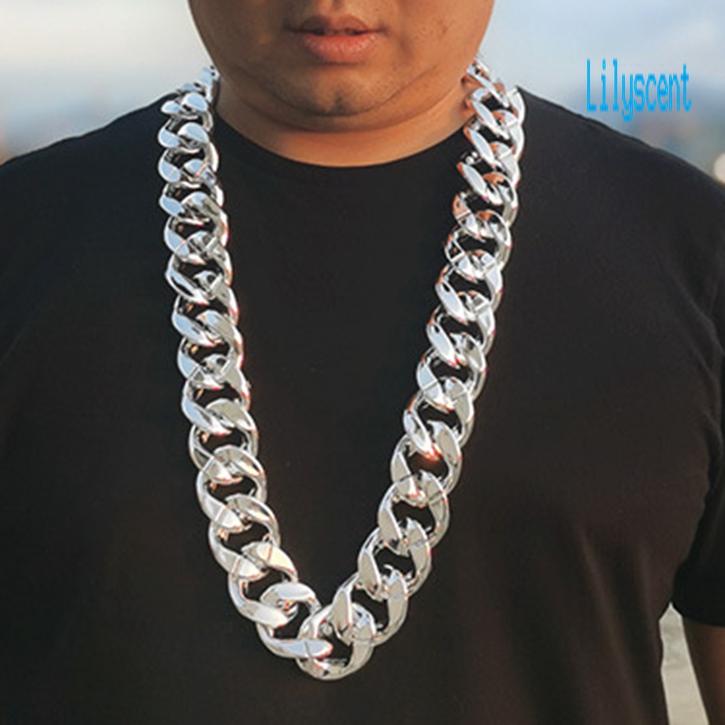 Kalung Rantai Besar Bahan Resin Gaya Hip Hop Untuk Pria