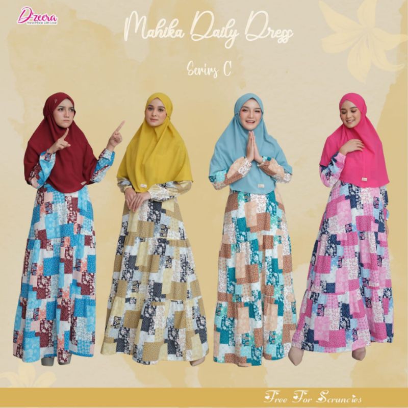 MAHIKA DAILY DRESS BY DZEERA gamis rayon viscose