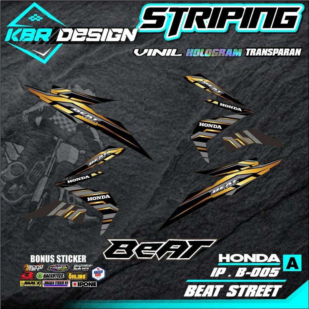 COD Stiker Striping BEAT STREET/ Sticker Variasi List Skotlet Motor Honda BEAT STREET/ KODE IP.B-005