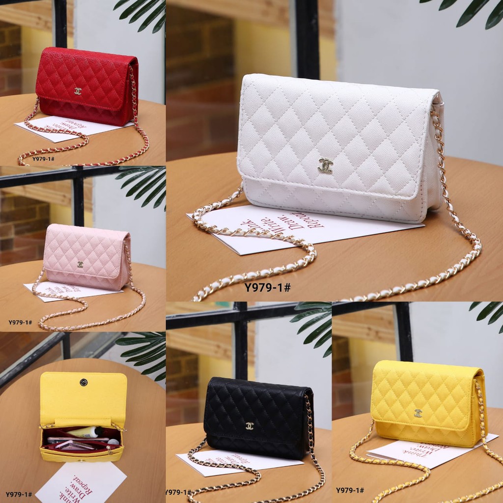 TAS WANITA-TAS IMPORT- Chanel WOC Caviar Leather Y979-1