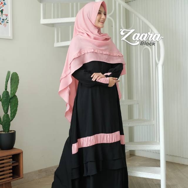 Zaara by dienna gamis free masker dienna