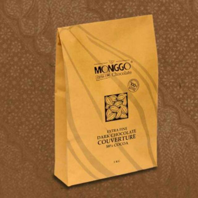 

COKLAT MONGGO 1000GR/ 1KG DARK 58%