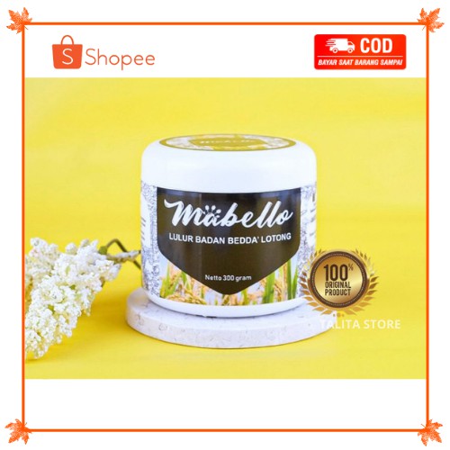 MABELLO BEDDA LOTONG ORIGINAL BPOM & Halal | MABELLO INDONESIA | Cerah Permanen 300gr