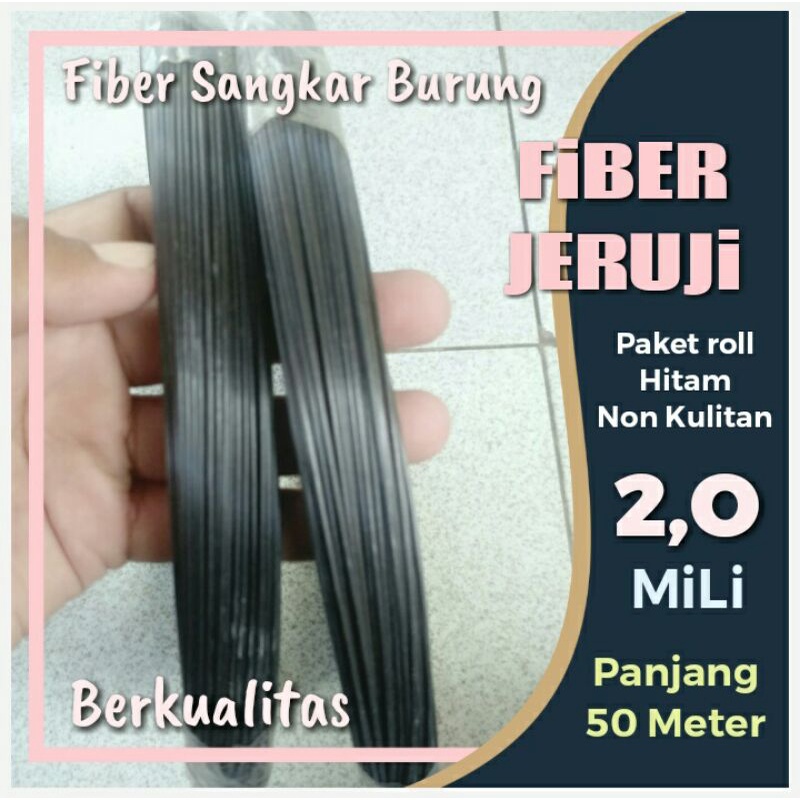 Jeruji Fiber sangkar 2.0mm hitam non kulitan