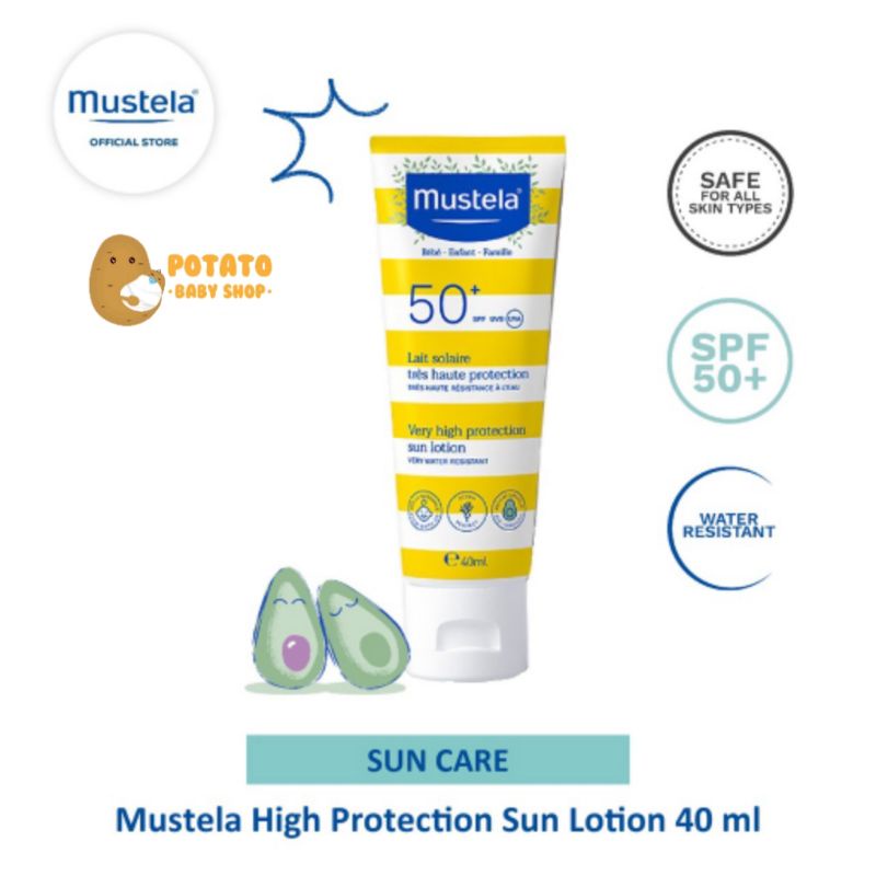 Mustela High Protection Sun Lotion 40ml dan 100ml