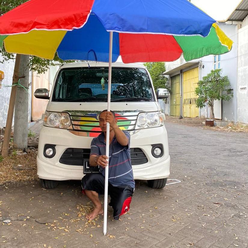 FSE✼ Payung Tenda Pantai 220cm pelangi, an, dagang, taman, PKL. Barang Laris