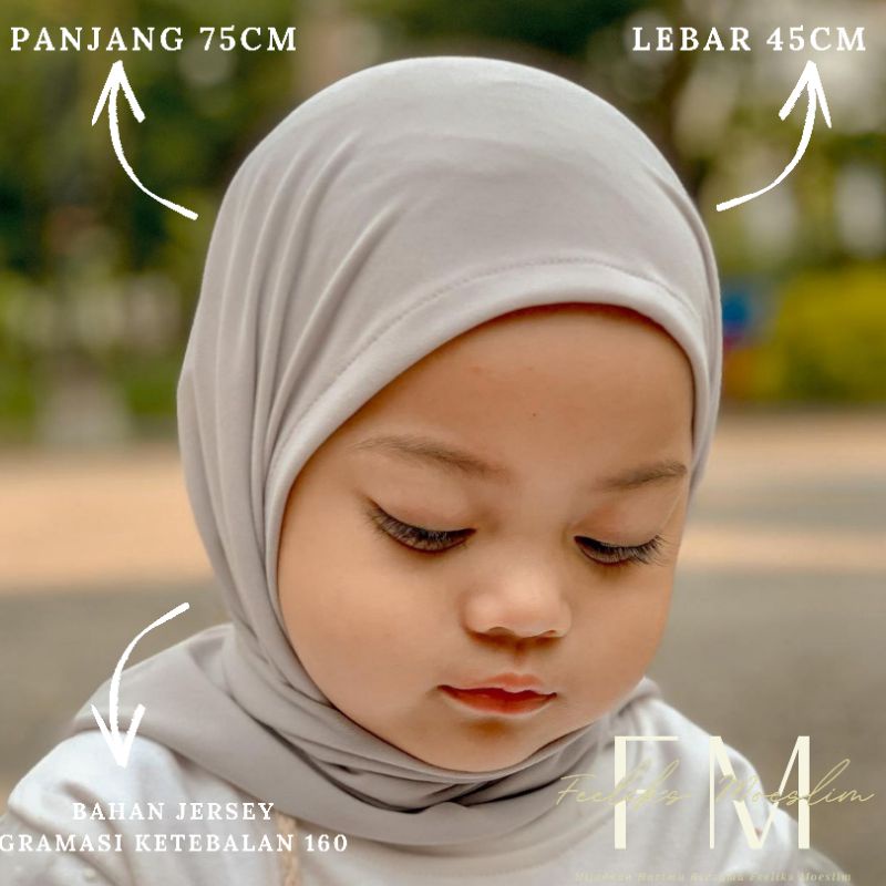 Hijab Anak Pashmina 0-6 Tahun / Jilbab nyaman murah adem kerudung kualitas PREMIUM