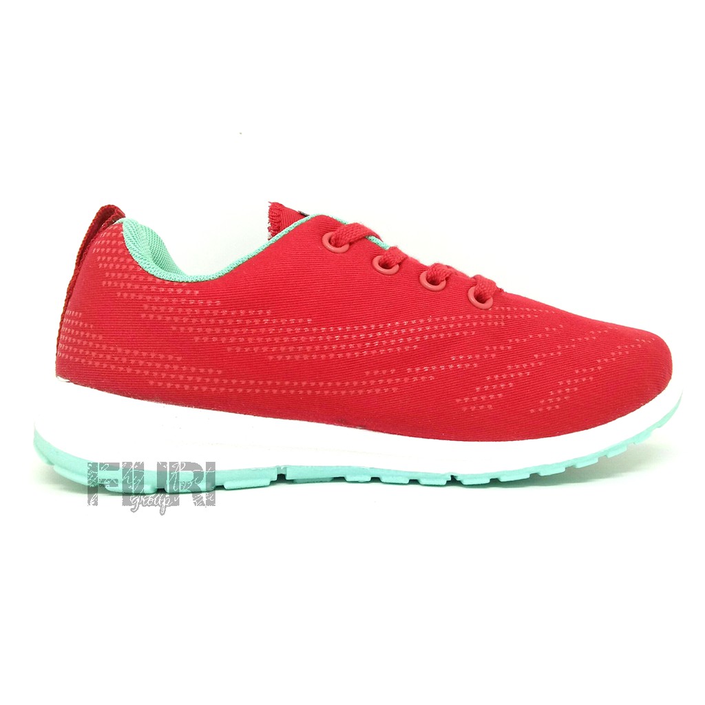 FIURI - ANDO ORIGINAL - LINDSEY 32-41 MERAH TOSCA - SEPATU SNEAKERS SPORT KANVAS SOL KARET ANAK PEREMPUAN - SEPATU KETS FASHION TRENDY WANITA DEWASA - SEPATU OLAHRAGA LARI FITNES SENAM KERJA KULIAH BERTALI CEWEK MURAH PROMO DISKON BONUS KAOS KAKI