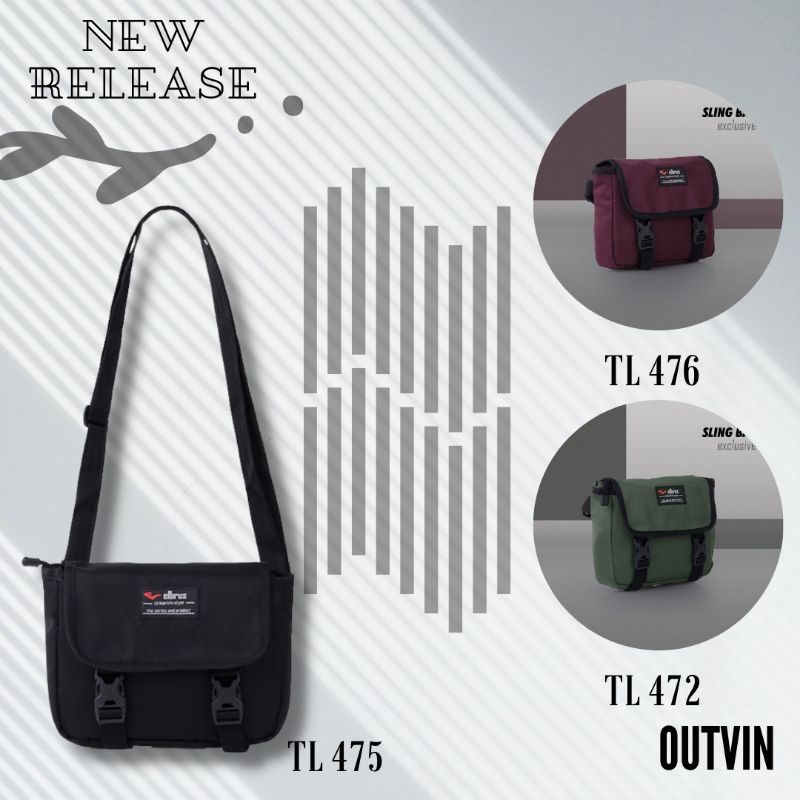 Tas Sling Bag Pria Wanita Terbaru Tahan Air Premium Material | Fuku Slingbag Selempang Lucid Tourer Shoulder Bag