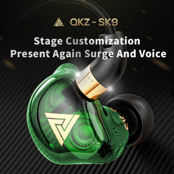 QKZ SK9 HiFi In Ear Wired Earphones Stereo Super Bass WITH MIC