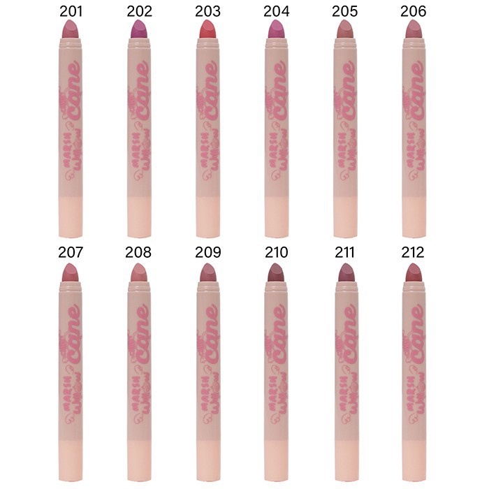 MARSHWILLOW Candy Cane Matte Lip Crayon Versi NUDE 2g BPOM BARU !!