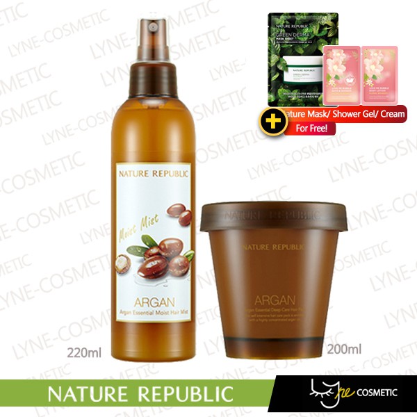 12 12 Nature Republic New Argan Essential Moisture Hair Mist
