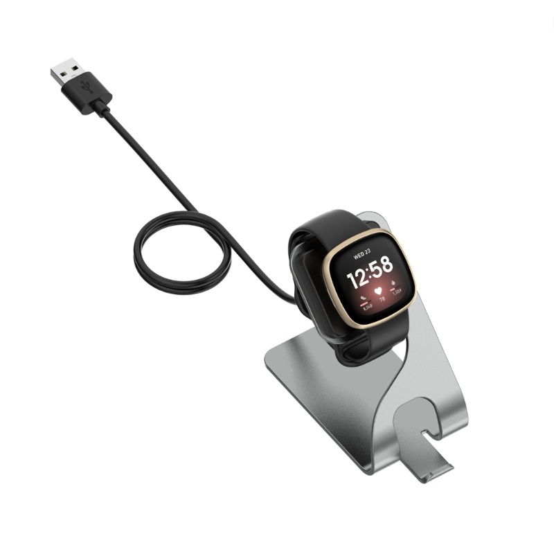 Btsg Wireless Charger Fast Charging Dock Stand Untuk Versa3 Versa4 Sense2