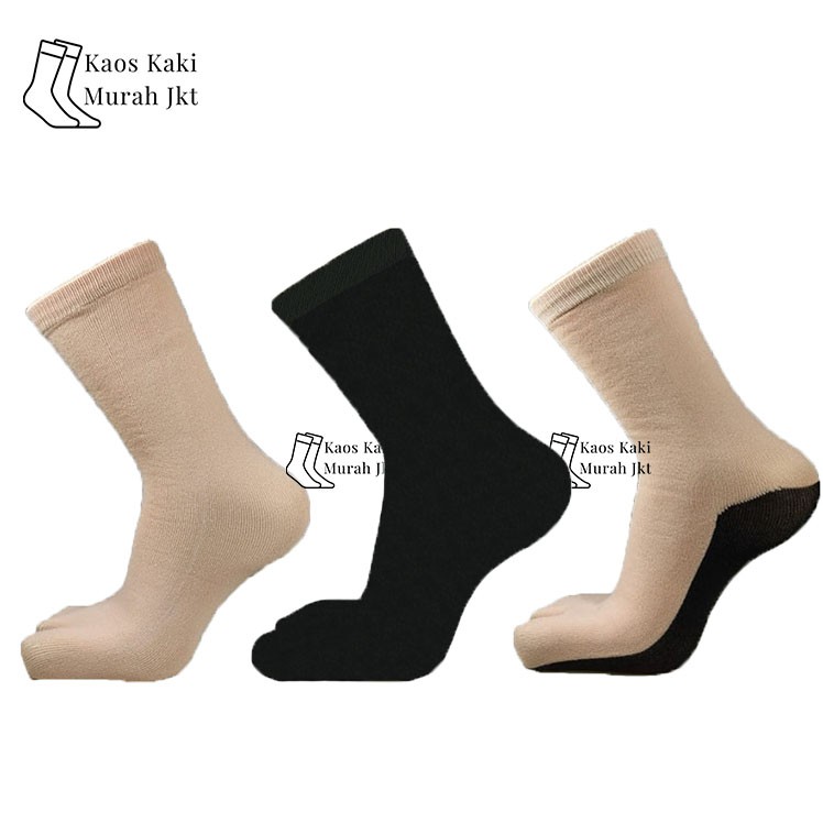 KAOS KAKI WANITA JEMPOL MUSLIMAH POLOS DAN MOTIF NILON UKURAN L-2
