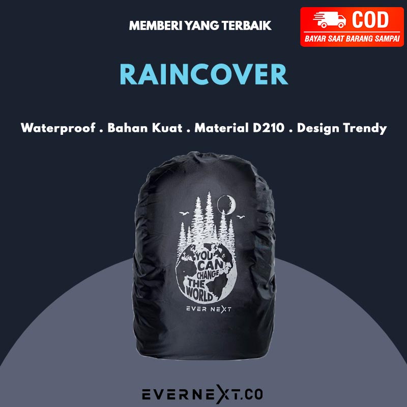 Raincover Pelindung Tas Punggung Motif Polos Backpack Ransel Tahan Air Hujan Distro Premium COD