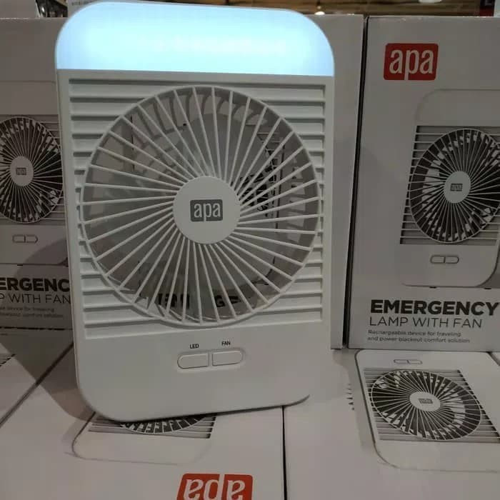 LAMPUDAR_ Lampu Darurat Emergency Lamp plus Kipas Angin Portable APA Murah