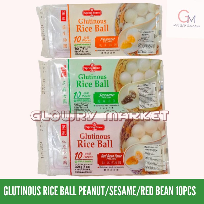 

TYJ GLUITIONOUS RICE BALL RONDE FROZEN SESAME/PEANUT/RED BEAN ISI 10PCS ONDE BEKU