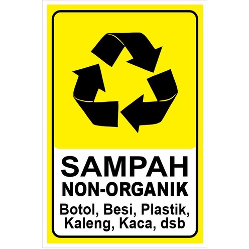 Jual Stiker Dan Akrilik Sampah Non Organik Shopee Indonesia