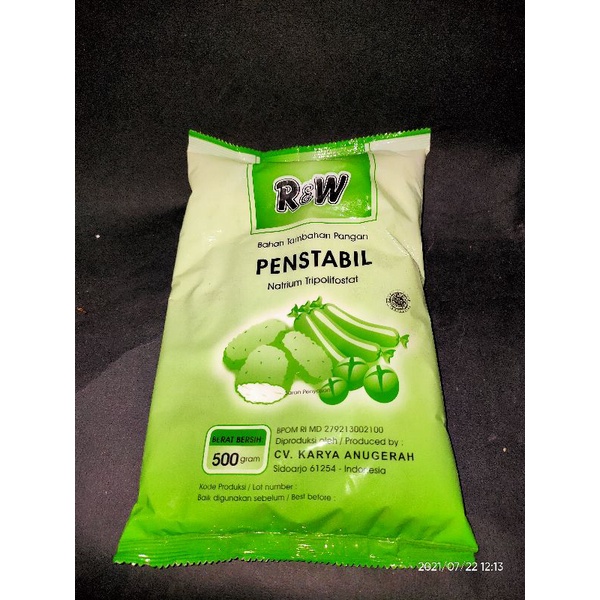 

Pengenyal Makanan atau penstabil Merk Rajawali R&W 500gr