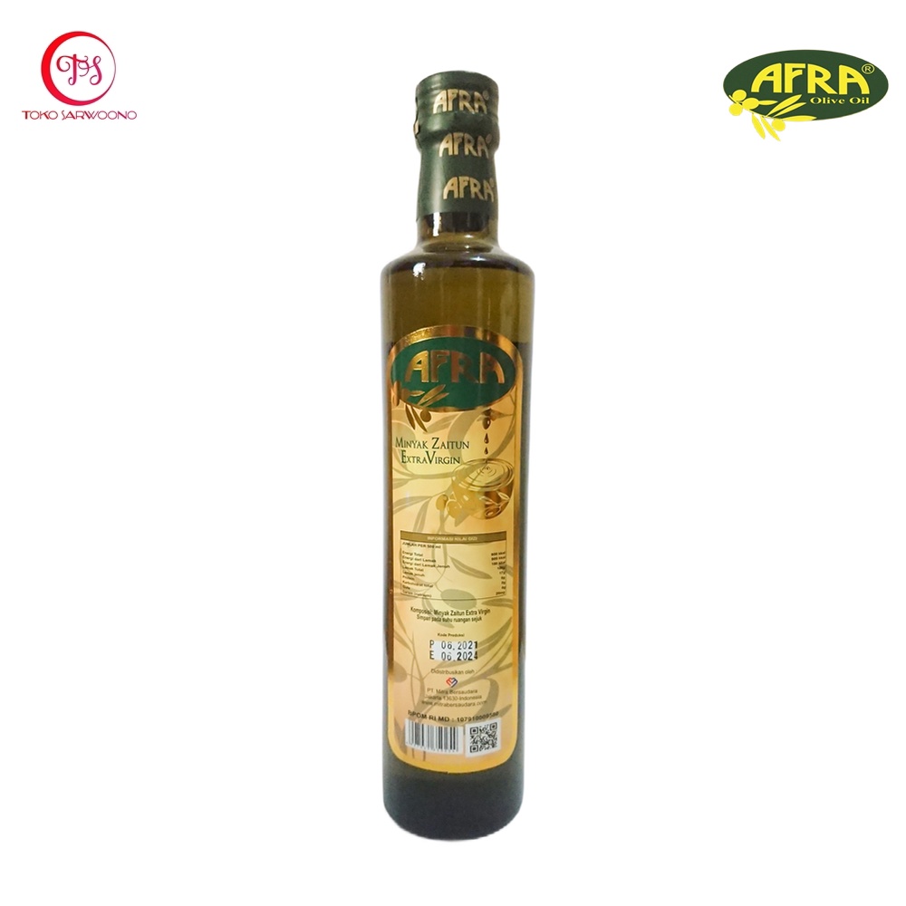 Minyak Zaitun Afra 500 ml - Extra Virgin Olive Oil EVOO