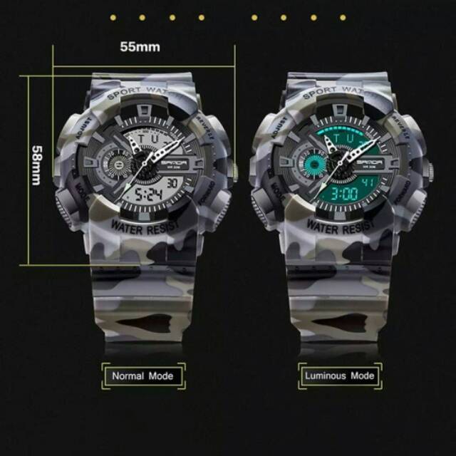 Jam Pria Digital SANDA Import