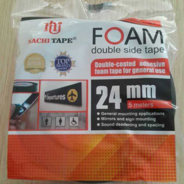 

Nachi Double Tape Foam 24mm / Solasi Bolak Balik / Lakban
