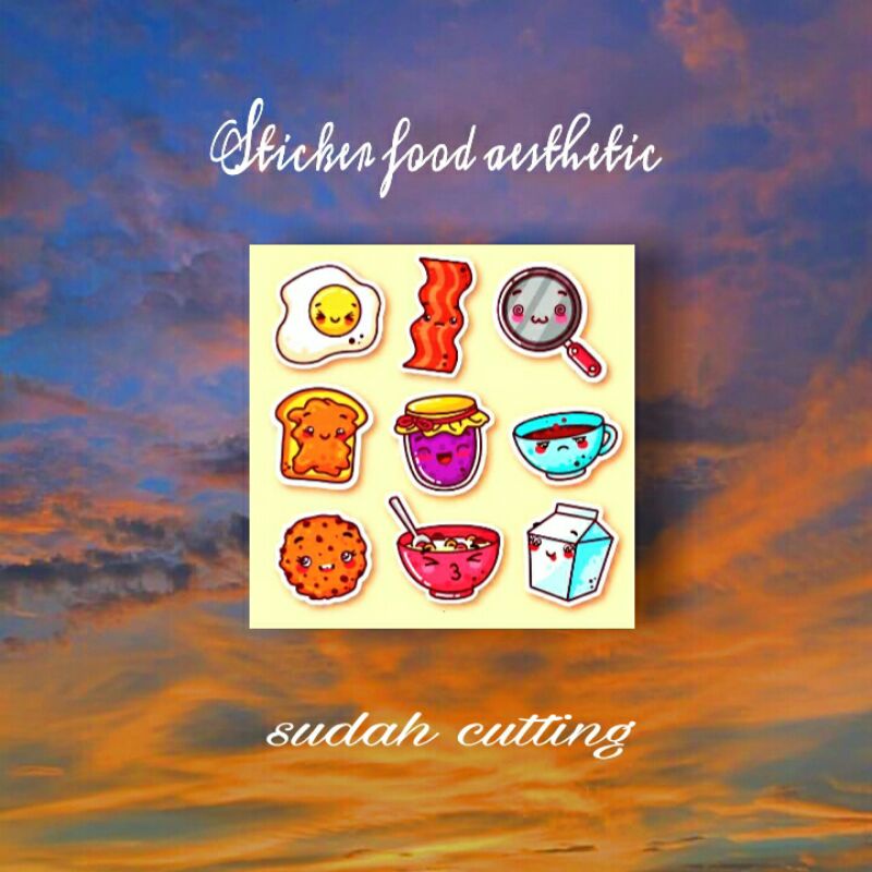 

stiker food aesthetich