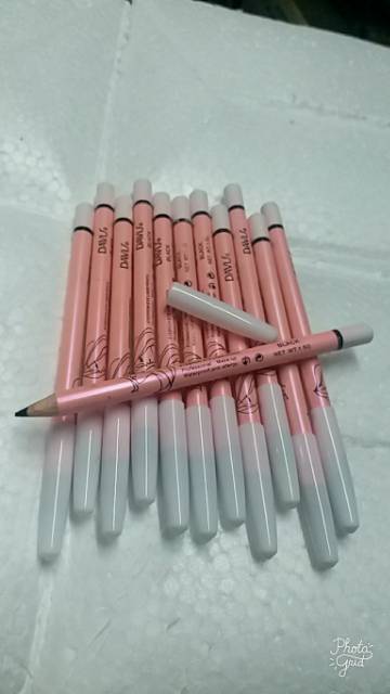 Eyebrow/eyeliner pensil DAVIS warna hitam lusinan