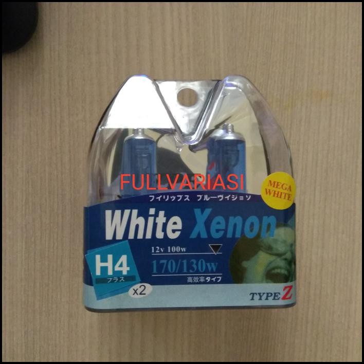 Bohlamp /Lampu Headlamp H4 Super White 4850K