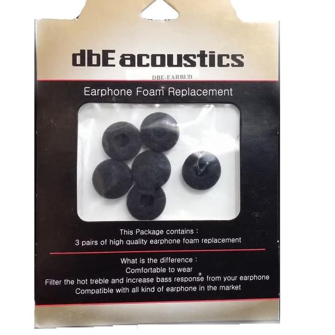 ☽ dbE Acoustics Earphone Foam Replacement / dBe Busa Earphone Headset Headphone Earbud - DBE-EARBUD