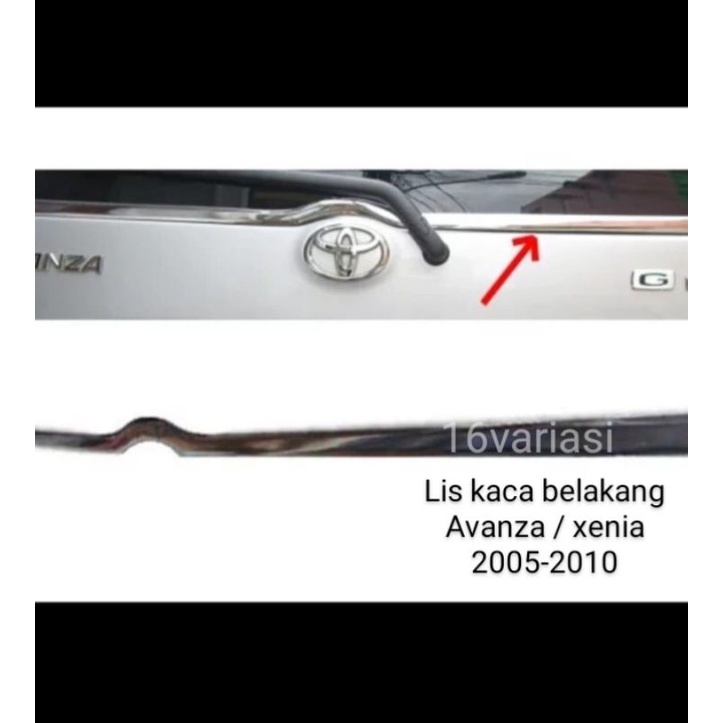 LIST LIS KACA BELAKAN NEW AVANZA / XENIA VVTI 2005-2010
